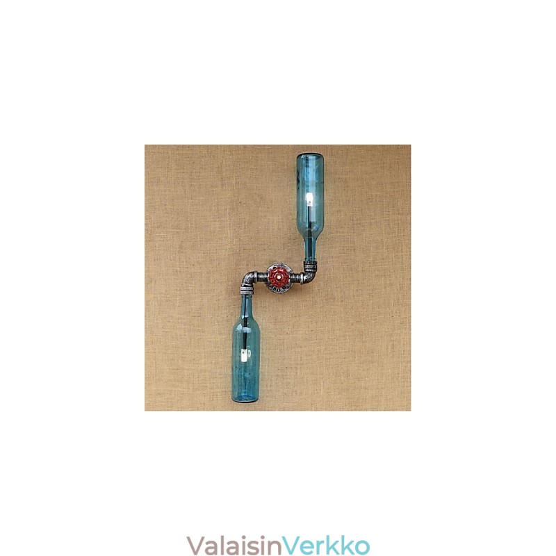 Rustic Lodge Brass -ominaisuus Ambient Light -seinävalaisimille Wall Light Blue