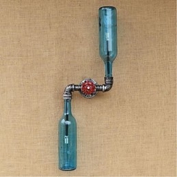 Rustic Lodge Brass -ominaisuus Ambient Light -seinävalaisimille Wall Light Blue