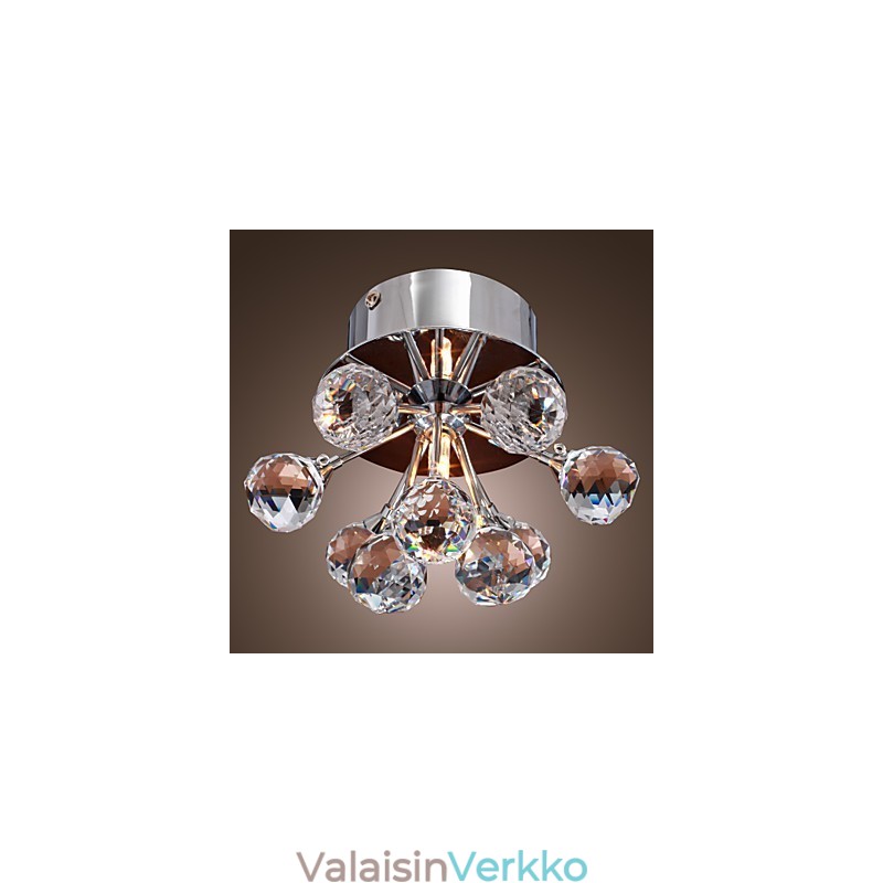 Moderni nykyaikainen Crystal Mini Style kromimetalli uppoteline