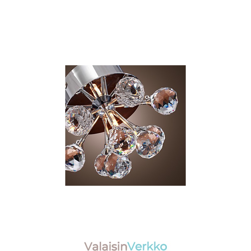 Moderni nykyaikainen Crystal Mini Style kromimetalli uppoteline