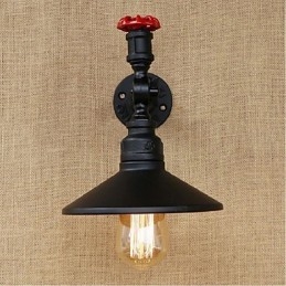 Rustic Lodge Painting Feature Ambient Light -seinävalaisimille Wall Light Black