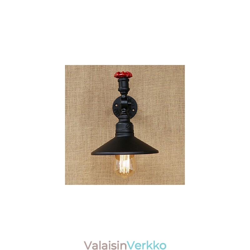 Rustic Lodge Painting Feature Ambient Light -seinävalaisimille Wall Light Black