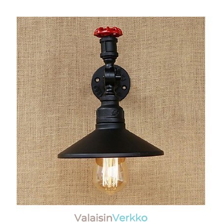 Rustic Lodge Painting Feature Ambient Light -seinävalaisimille Wall Light Black