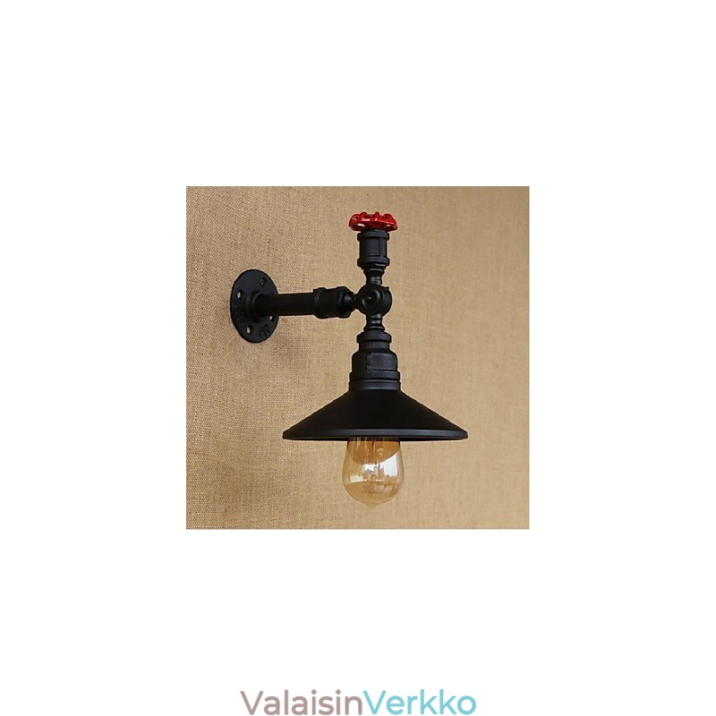 Rustic Lodge Painting Feature Ambient Light -seinävalaisimille Wall Light Black