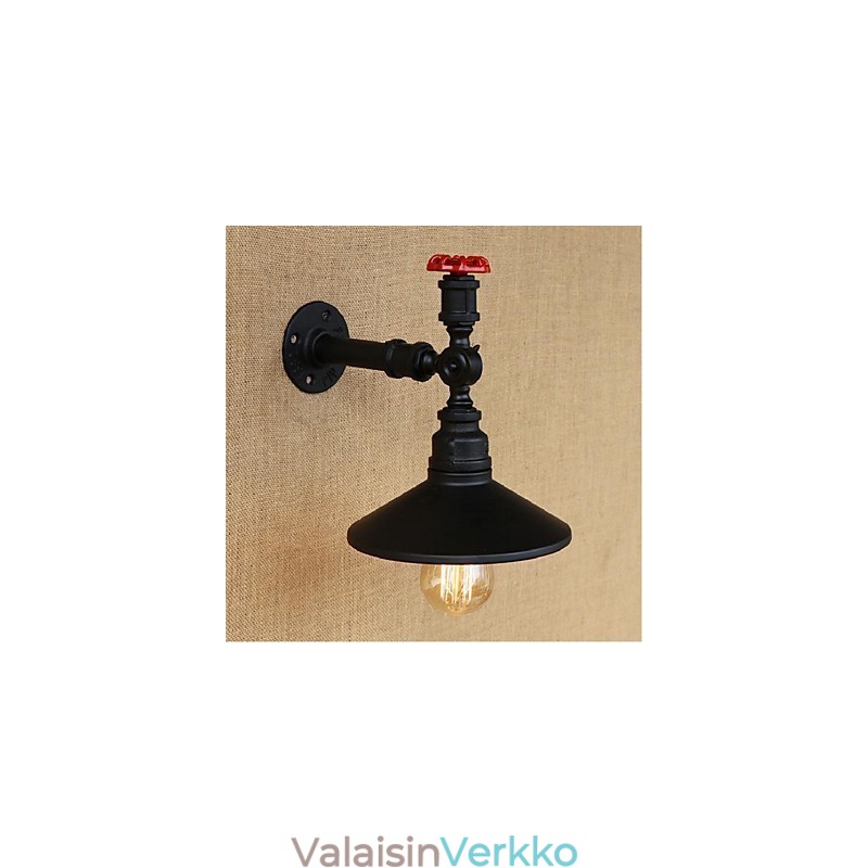 Rustic Lodge Painting Feature Ambient Light -seinävalaisimille Wall Light Black