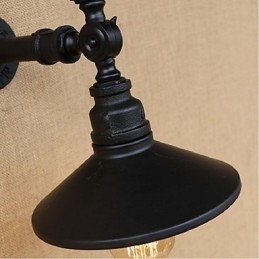 Rustic Lodge Painting Feature Ambient Light -seinävalaisimille Wall Light Black