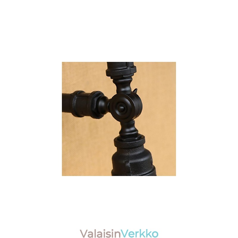 Rustic Lodge Painting Feature Ambient Light -seinävalaisimille Wall Light Black