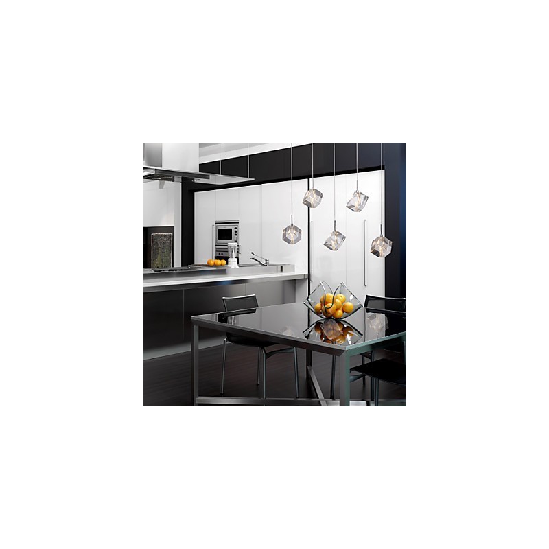 Moderni nykyaikainen Island Crystal -kromiriippuvalaisin