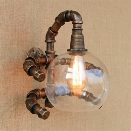 Rustic Lodge Country Antique Brass -ominaisuus Ambient Light -seinävalaisimiin