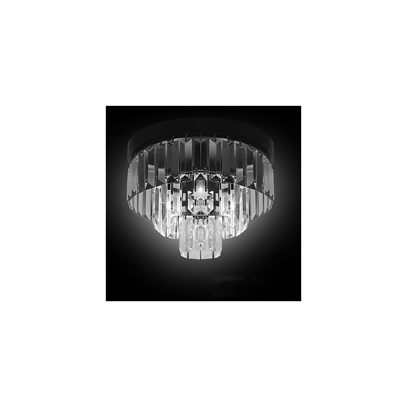 Moderni nykyaikainen Crystal Metal Flush Mount