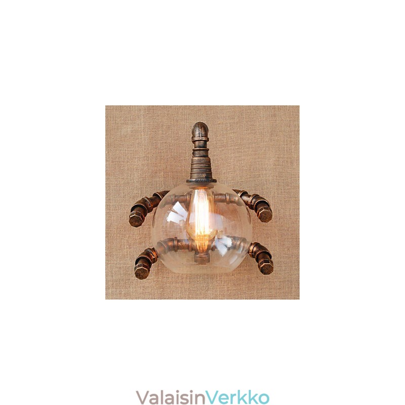 Rustic Lodge Country Antique Brass -ominaisuus Ambient Light -seinävalaisimiin