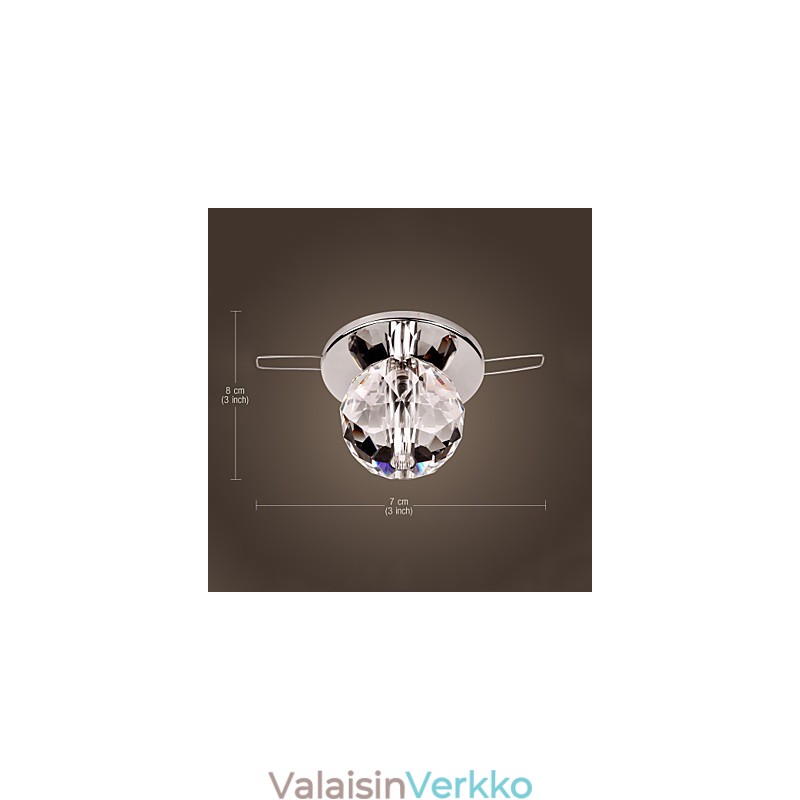 Moderni nykyaikainen Crystal Mini Style kromimetalli uppoteline