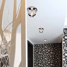 Moderni nykyaikainen Crystal Mini Style kromimetalli uppoteline