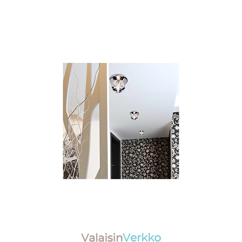 Moderni nykyaikainen Crystal Mini Style kromimetalli uppoteline