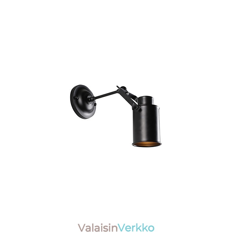 Vintage Black Metal Loft Seinävalaisin Olohuone Ruokailuhuone Eteinen Kahvila Baarit Baari Seinälamppu