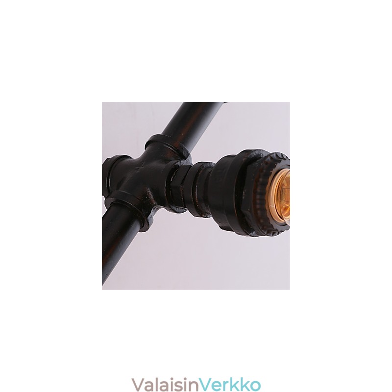 Vintage Water Pipe Loving Heart Creative Seinävalot Teollinen olohuone Ravintola Baari Kahvilan sisustus Seinälamput