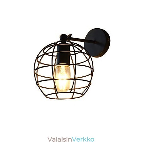 Tiilet ontto pyöreä rautainen seinävalaisin Tyhmä musta amerikkalainen koristelu valomiekkalamppu seinälle Tiilet ontto pyöreä rautainen seinävalaisin Tyhmä musta amerikkalainen koristelu valomiekkalamppu seinälle