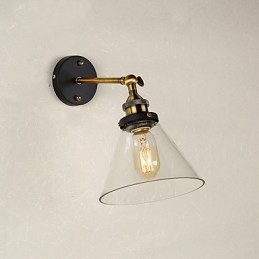 Moderni nykyaikainen perinteinen klassinen maalaismainen Lodge Vintage sähköpinnoitettu ominaisuus alasvalaistuihin seinävalaisimiin