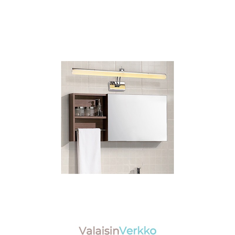 Integroitu moderni nykyaikainen Chrome-ominaisuus ympäristön valoon kylpyhuonevalaistukseen seinävalaisin