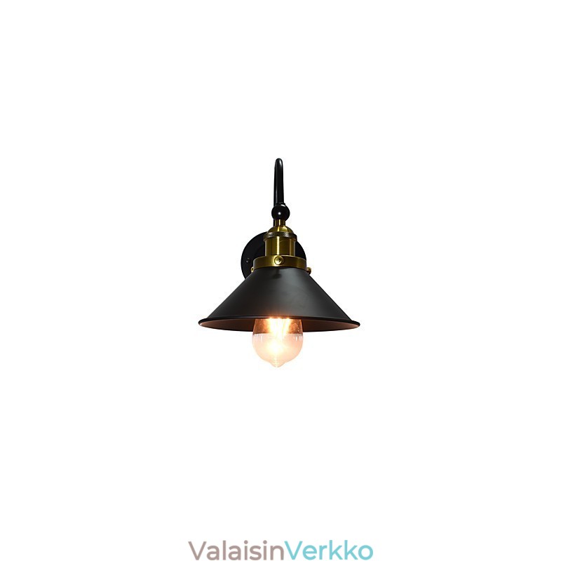 Seinävalaisin Seinälamput Seinärauta seinävalaisin Tyhmä musta valomiekkalamppu seinälle