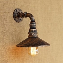 Rustic Lodge Country Retro Painting Feature Mini Style Ambient Light -seinävalaisimiin