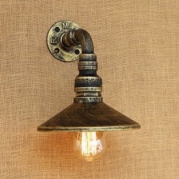 Rustic Lodge Country Retro Painting Feature Mini Style Ambient Light -seinävalaisimiin