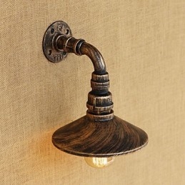 Rustic Lodge Country Retro Painting Feature Mini Style Ambient Light -seinävalaisimiin