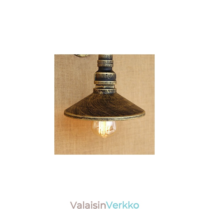 Rustic Lodge Country Retro Painting Feature Mini Style Ambient Light -seinävalaisimiin
