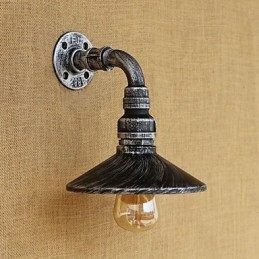 Rustic Lodge Country Retro Painting Feature Mini Style Ambient Light -seinävalaisimiin
