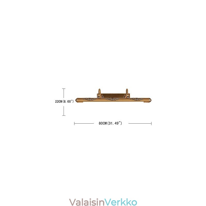 Peililamppu 80cm 1Perinteinen vintage antiikkimessinkiominaisuus