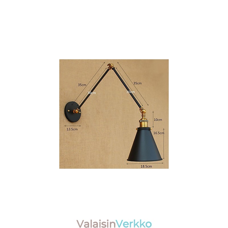 Rustic Lodge Country Painting ominaisuus kääntövarsi Ambient Light kääntövarsi valot