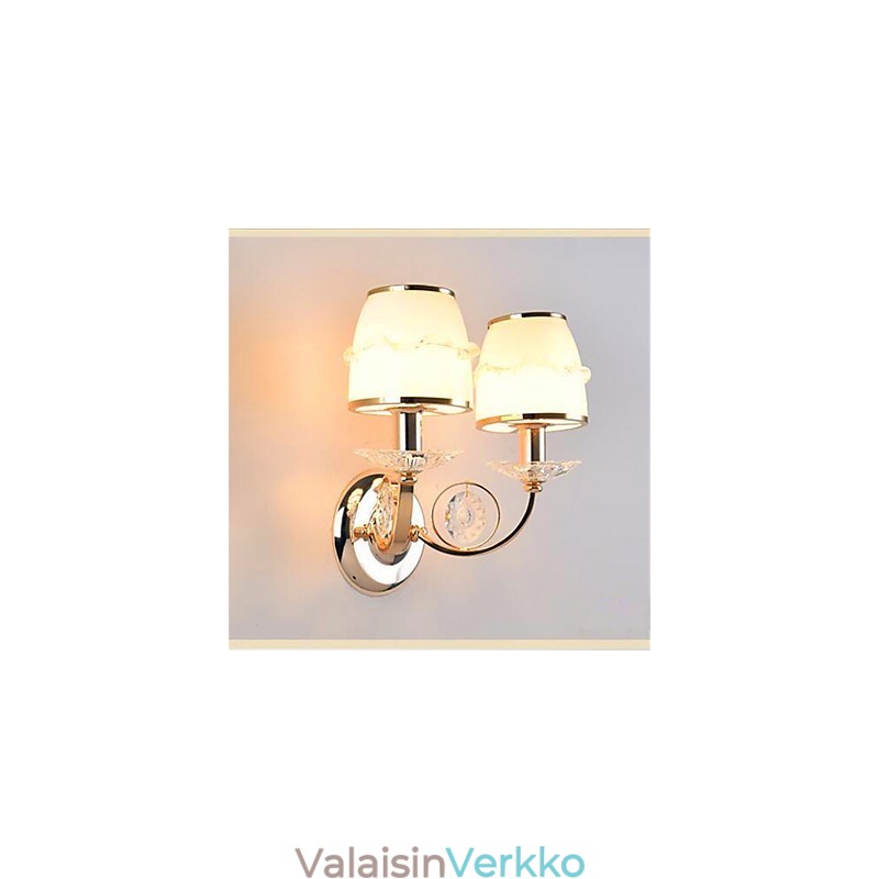 Moderni nykyaikainen galvanoitu ominaisuus Crystal Swing Varren silmiensuojaukseen ympäristön valo seinävalaisimet seinä
