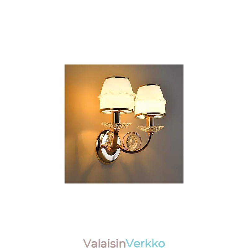 Moderni nykyaikainen galvanoitu ominaisuus Crystal Swing Varren silmiensuojaukseen ympäristön valo seinävalaisimet seinä