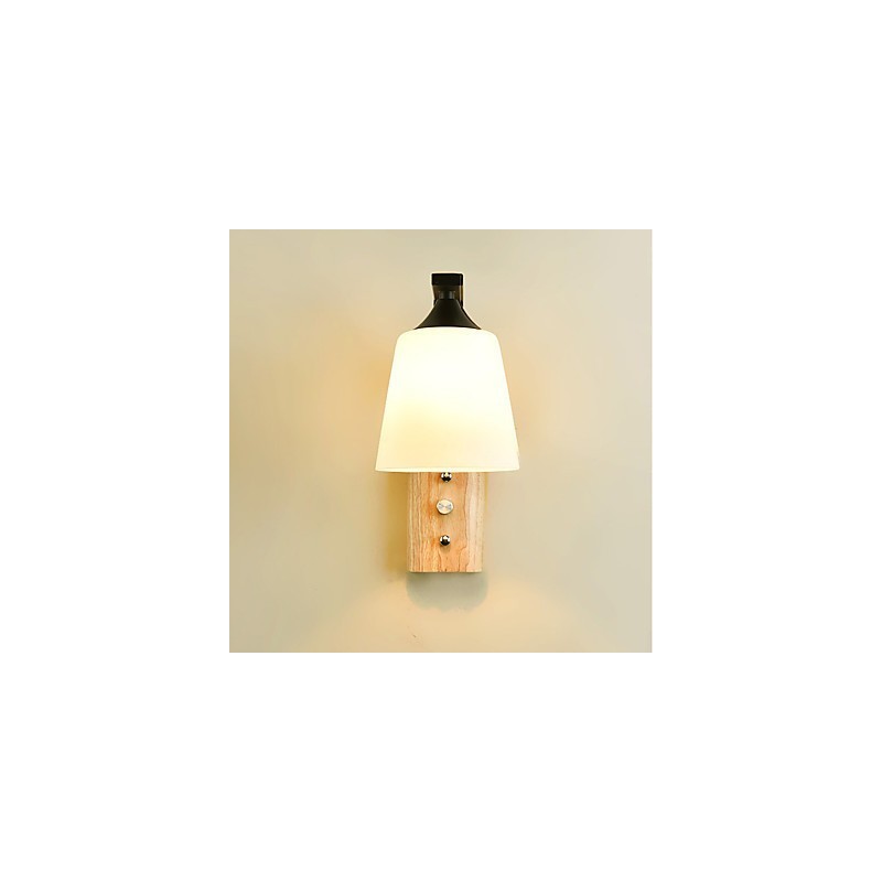 Yksinkertainen Country-ominaisuus silmien suojaamiseen Ambient Light Seinälamput Seinävalaisin Uusi kiinalainen Moderni Minimalistinen Luova makuuhuoneen sängyn vieressä