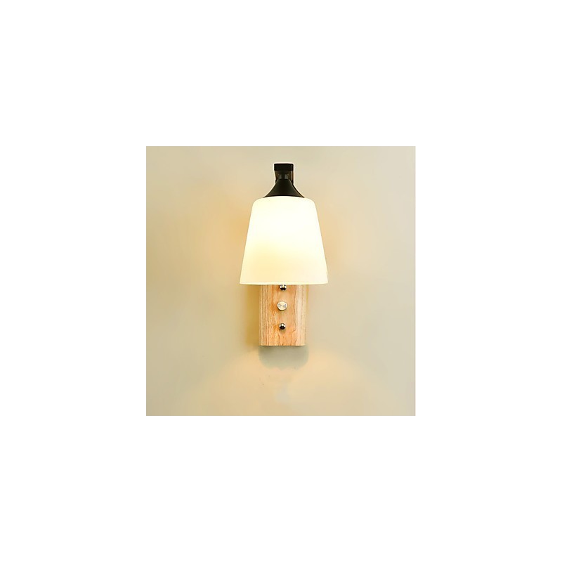 Yksinkertainen Country-ominaisuus silmien suojaamiseen Ambient Light Seinälamput Seinävalaisin Uusi kiinalainen Moderni Minimalistinen Luova makuuhuoneen sängyn vieressä