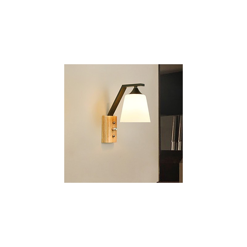 Yksinkertainen Country-ominaisuus silmien suojaamiseen Ambient Light Seinälamput Seinävalaisin Uusi kiinalainen Moderni Minimalistinen Luova makuuhuoneen sängyn vieressä