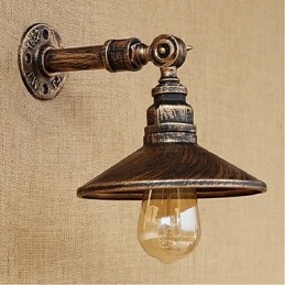 Industrial Style Nordic Water Pipe Seinävalaisin Seinä Vaaleanruskea Vanha