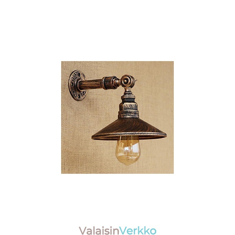Industrial Style Nordic Water Pipe Seinävalaisin Seinä Vaaleanruskea Vanha