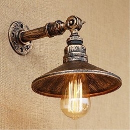 Industrial Style Nordic Water Pipe Seinävalaisin Seinä Vaaleanruskea Vanha