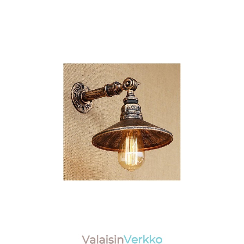 Industrial Style Nordic Water Pipe Seinävalaisin Seinä Vaaleanruskea Vanha