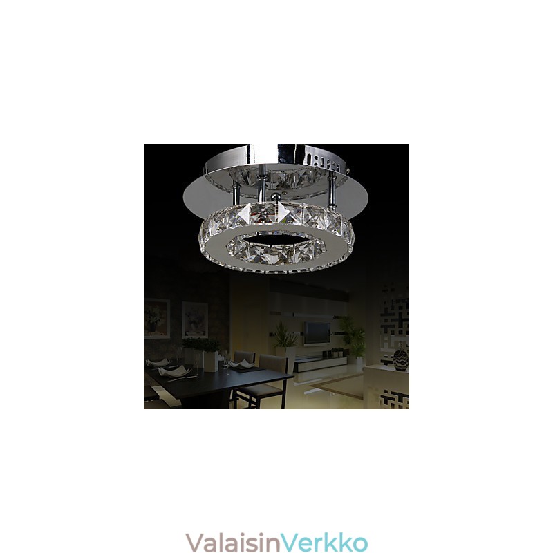 Moderni nykyaikainen Crystal Chrome -tasoteline