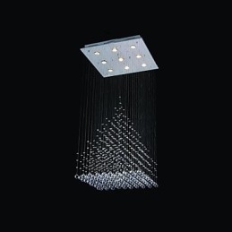 Moderni nykyaikainen Crystal Chrome -tasoteline