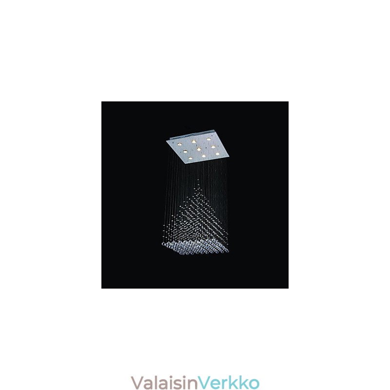 Moderni nykyaikainen Crystal Chrome -tasoteline