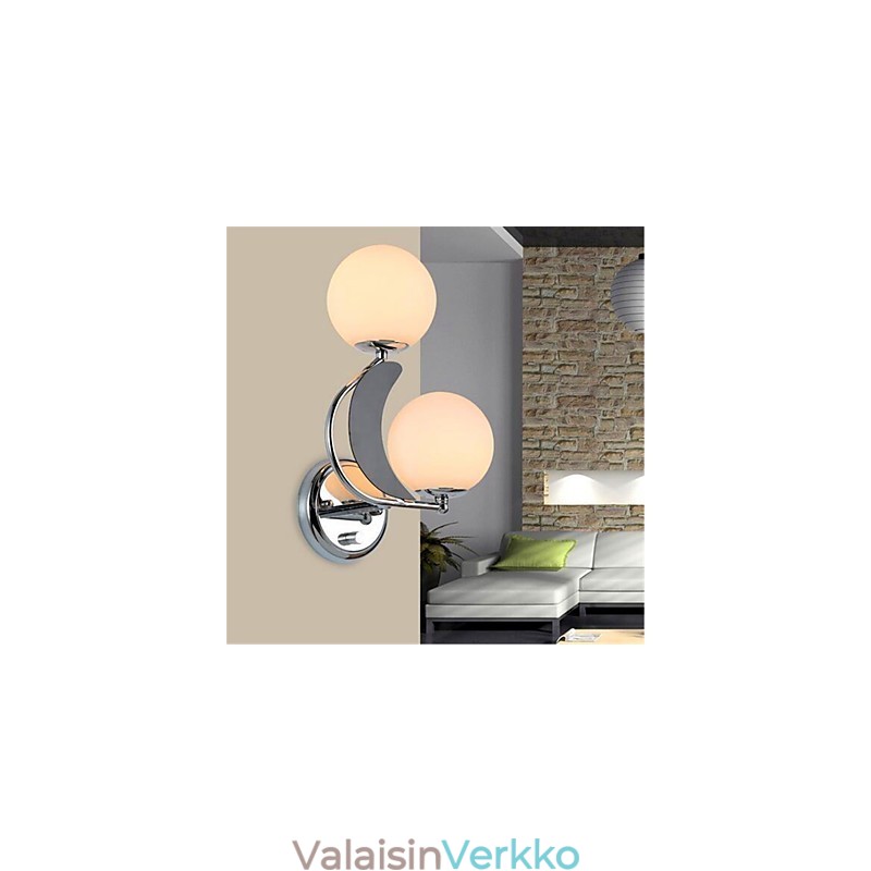 Moderni ja nykyaikainen hopeinen ominaisuus Ambient Light -seinävalaisimiin