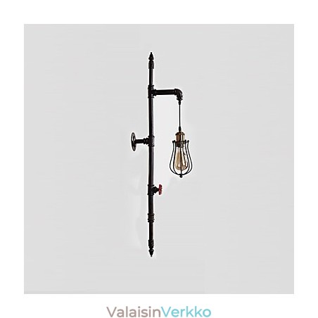 Retro Industrial Pipe Seinävalot Yksinkertainen Parvi Musta Lintuhäkki Metalli Olohuone Ruokailuhuone Keittiö Baari Kahvila Sisustusvalaistus Retro Industrial Pipe Seinävalot Yksinkertainen Parvi Musta Lintuhäkki Metalli Olohuone Ruokailuhuone Keittiö Baari Kahvila Sisustusvalaistus