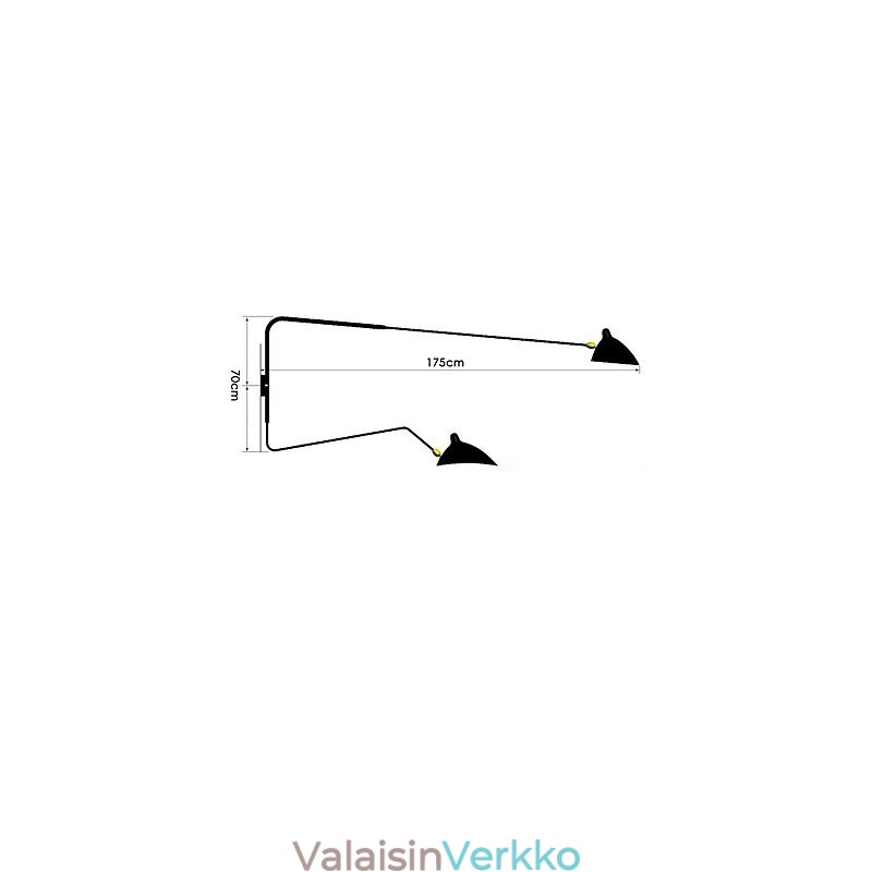 Moderni nykyaikainen maalausominaisuus Ambient Light -seinävalaisimille