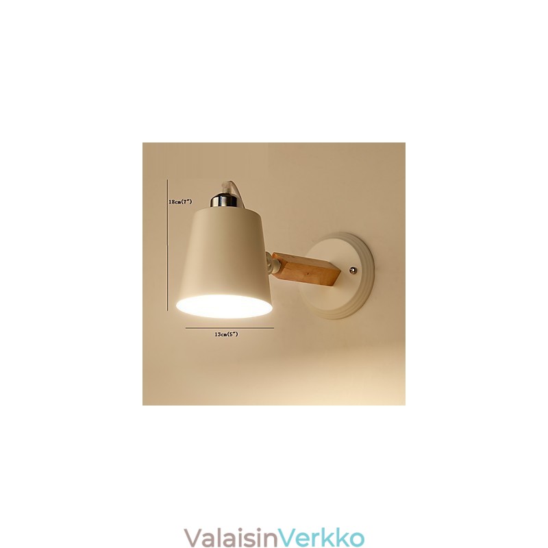 Vintage Puu Art Deco Metalli Maalaismainen seinävalaisin Olohuone Ruokailuhuone Eteinen Seinävalaisin Musta Valkoinen Valinnainen