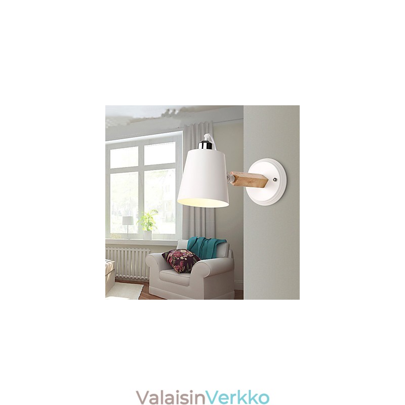 Vintage Puu Art Deco Metalli Maalaismainen seinävalaisin Olohuone Ruokailuhuone Eteinen Seinävalaisin Musta Valkoinen Valinnainen