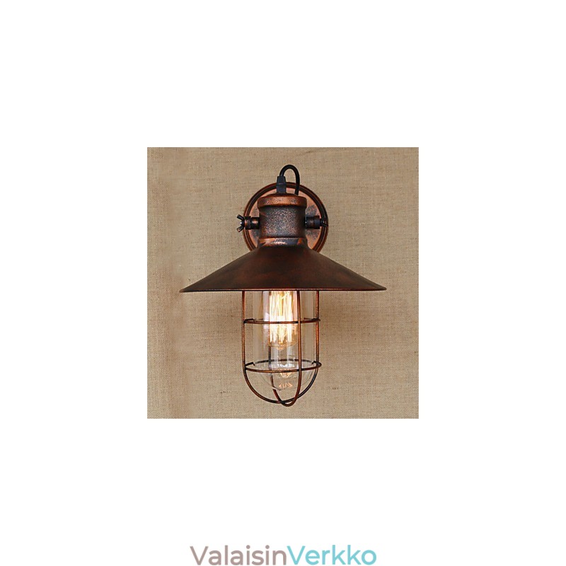 Rustic Lodge Country Retro Painting -ominaisuus minityylisille alasvalaisimille