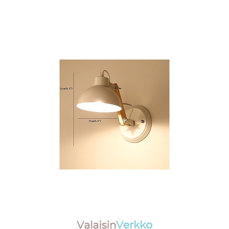 Vintage Puu Art Deco Metalli Maalaismainen seinävalaisin Olohuone Ruokailuhuone Eteinen Seinävalaisin Musta Valkoinen Valinnainen